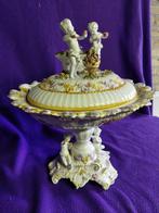 Prachtige keramieken coupe / vaas met putti's, Antiek en Kunst, Ophalen