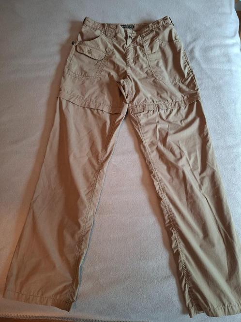 Beige wandelbroek dames afritsbaar, Sport en Fitness, Bergsport en Wandelen, Gebruikt, Ophalen of Verzenden