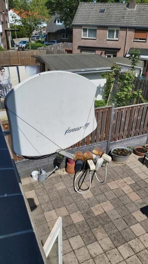Parabole Visiosat avec récepteur satellite Zgemma H.2H, TV, Hi-fi & Vidéo, Antennes paroboliques, Comme neuf, Enlèvement
