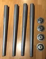 Tafelpoten metaalkleur (4 stuks), Ophalen, Tafelpoot, Gebruikt, 50 tot 100 cm