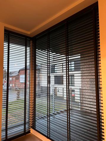 Houten jaloezieën, maat in cm (bxh):74,7x256,3 & 196,5x256,3 beschikbaar voor biedingen