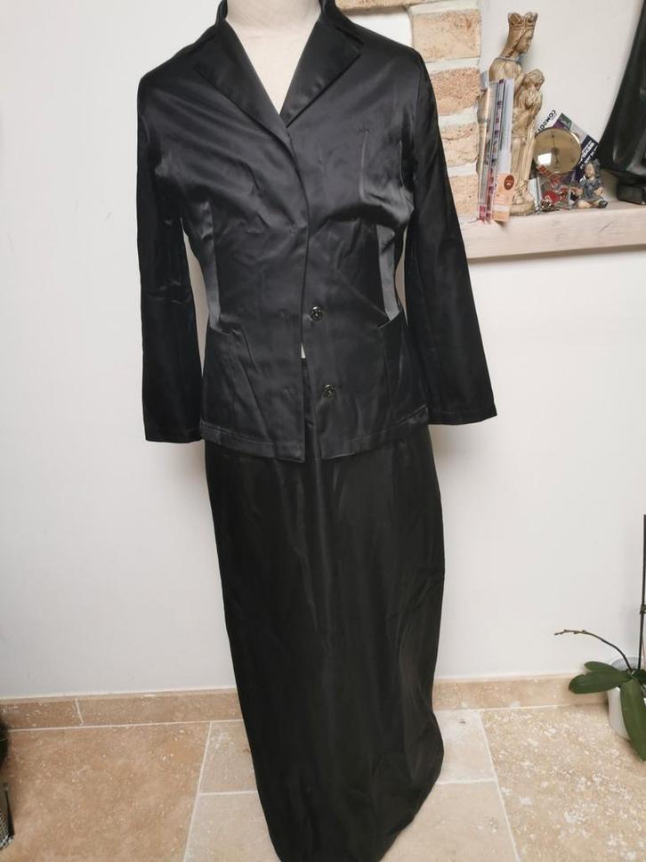 Prachtig zwart ensemble van Olivier Strelli, Kleding | Dames, Gelegenheidskleding, Zo goed als nieuw, Galajurk, Maat 42/44 (L)