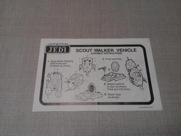 Star Wars Vintage Notice Scout Walker lot 56 beschikbaar voor biedingen