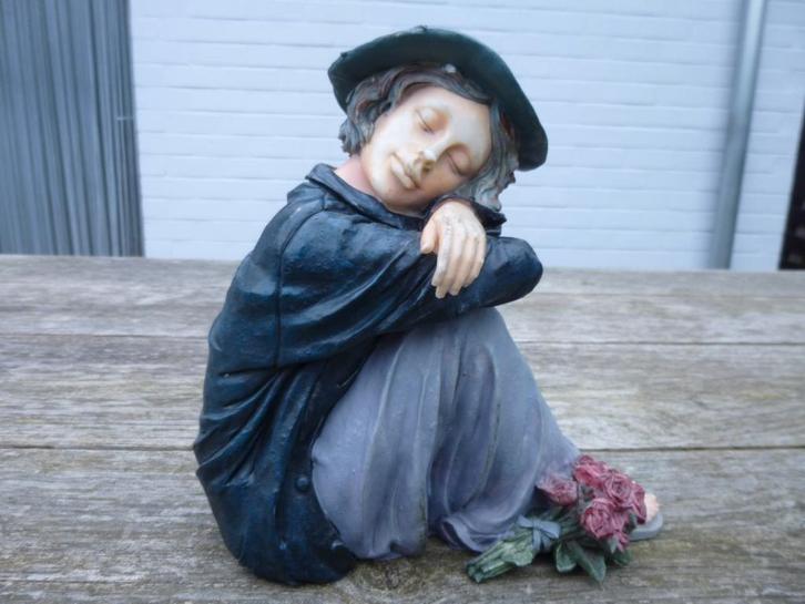 Beeld van een zittende vrouw., Verzamelen, Beelden en Beeldjes, Gebruikt, Ophalen of Verzenden