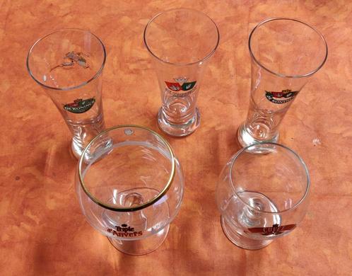 5 verres De Koninck, Collections, Marques de bière, Comme neuf, Verre ou Verres, De Koninck, Enlèvement