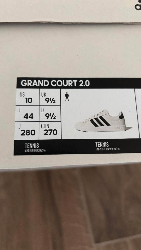 Brand new Adidas Grand Court 2.0 Shoes, Kleding | Heren, Schoenen, Nieuw, Sneakers, Wit, Ophalen