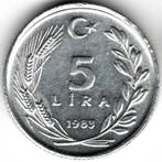 Turkije : 5 Lira 1983  KM#949.2  Ref 14384, Ophalen of Verzenden, Losse munt, Overige landen