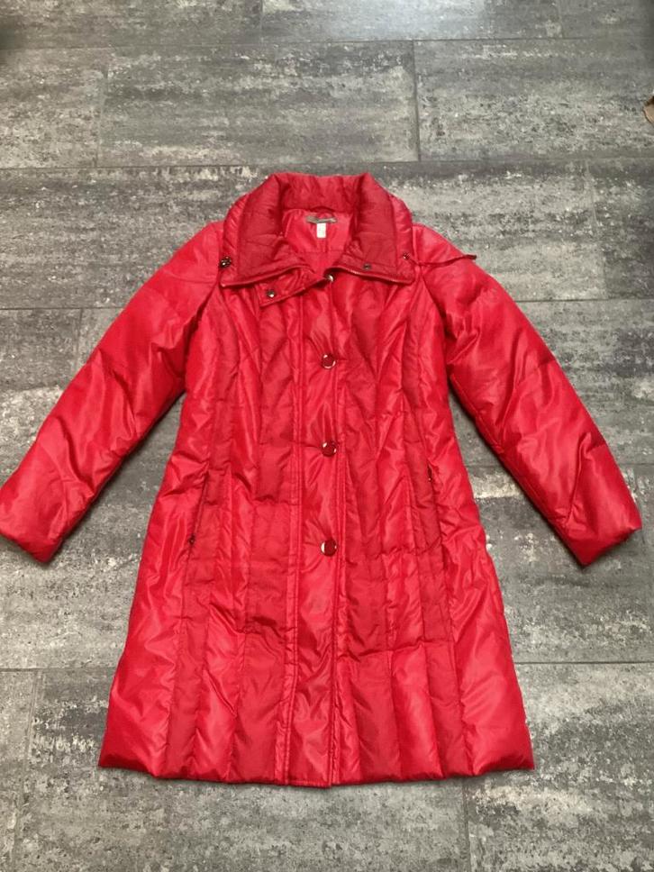 Lange jas Comme ça M, Kleding | Dames, Jassen | Winter, Zo goed als nieuw, Maat 38/40 (M), Rood, Ophalen of Verzenden