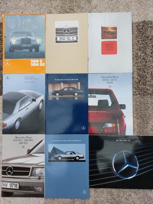 Mercedes folders E CE S SEC SL SLC 1967 - 1993, Boeken, Auto's | Folders en Tijdschriften, Gelezen, Mercedes, Ophalen