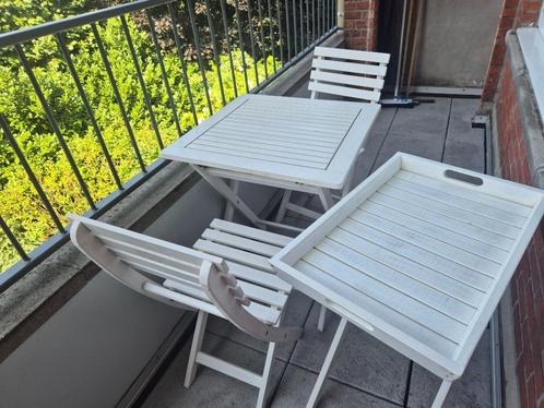 Terrasmeubels - super leuk, Tuin en Terras, Tuintafels, Gebruikt, Vierkant, Hout, Ophalen