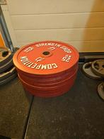 Calibrated plates 25kg strength shop, Sports & Fitness, Équipement de fitness, Enlèvement, Utilisé, Bras, Plaques d'haltères