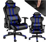 Gaming chair, bureaustoel Premium racing style zwart blauw, Huis en Inrichting, Ophalen, Zo goed als nieuw, Blauw, Bureaustoel
