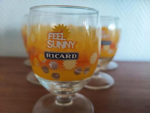 Glas Ricard feel sunny, 6 stuks, Verzamelen, Glas en Drinkglazen, Zo goed als nieuw, Ophalen of Verzenden