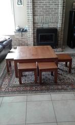 salontafel met 4 bijhorende bijzet, Ophalen