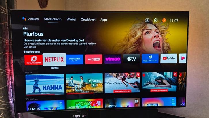 Philips 55OLED855 4K 55 inch oled TV, Audio, Tv en Foto, Televisies, Zo goed als nieuw, OLED, 100 cm of meer, 4k (UHD), Philips