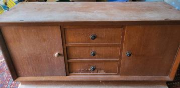Vintage houten kast - Art Deco beschikbaar voor biedingen