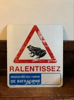 Plaque alu Migration nocturne de batraciens 80x70cm., Ophalen
