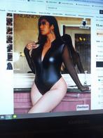 body noir mat manches en tulle, SHEIN, Ophalen of Verzenden, Zwart, Body of Korset