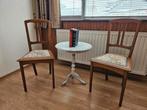 Deco setje, vintage stoelen met tafeltje., Ophalen of Verzenden