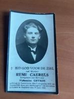 Rouwkaart R. Caerels  Zwevezele 1913 + Oostende 1943, Verzamelen, Bidprentjes en Rouwkaarten, Verzenden, Rouwkaart