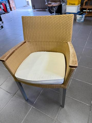 Terrasstoel met kussen 4 stuks beschikbaar voor biedingen