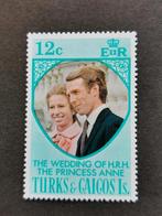 Turks & Caicos Islands 1973 - huwelijk prinses Anne **, Ophalen of Verzenden, Postfris, Midden-Amerika