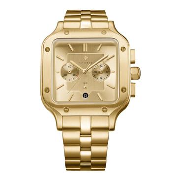 Titanio herenhorloge goud beschikbaar voor biedingen