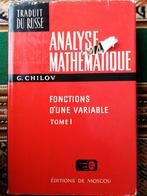 Analyse Mathématique "Fonctions d'une variable", Enlèvement ou Envoi, Autres sciences, Utilisé, Georges Chilov