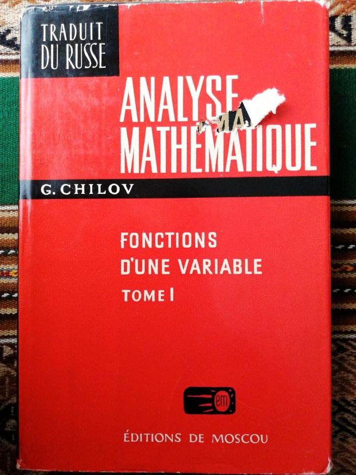 Analyse Mathématique "Fonctions d'une variable", Boeken, Wetenschap, Gelezen, Overige wetenschappen, Ophalen of Verzenden