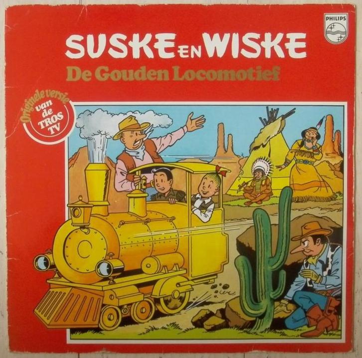 LP Suske en Wiske - De gouden locomotief ( 1976 ), CD & DVD, Vinyles | Enfants & Jeunesse, Enlèvement ou Envoi