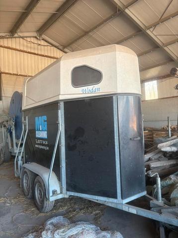 1,5 paardentrailer Weijer, Dieren en Toebehoren, Paarden en Pony's | Trailers en Aanhangwagens, Ophalen, Gebruikt, Hout, 1½-paards trailer