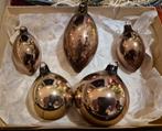 Boules de Noël anciennes ajeko 5 pièces, Divers, Enlèvement ou Envoi