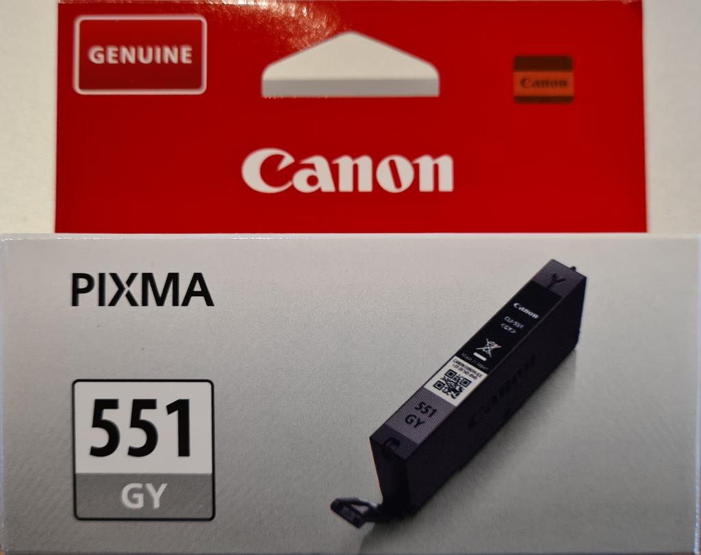 Inktpatroon Canon Pixma 551 GY grijs (nieuw!), Ophalen of Verzenden, Nieuw, Cartridge, Canon