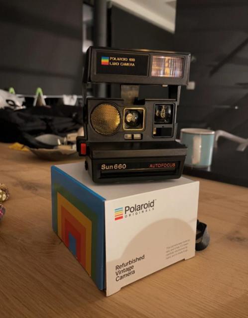 Appareil photo Polaroid Sun660 vintage, Audio, Tv en Foto, Fotocamera's Analoog, Refurbished, Polaroid, Polaroid, Ophalen of Verzenden