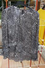 Blouse nieuw donkerblauw wit MarcCain mt 2 (38), Maat 38/40 (M), Blauw, Nieuw, Ophalen of Verzenden