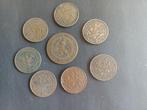 8 oude nederlandse munten zie fotos, Timbres & Monnaies, Monnaies | Pays-Bas, 1 centime, Série, Reine Wilhelmine, Enlèvement ou Envoi