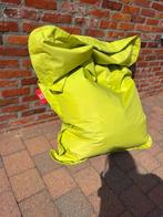 Groene zitzak van poef, Huis en Inrichting, Zitzakken, Ophalen, Zo goed als nieuw, Groen, Zitzak
