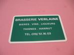 1 oude losse speelkaart Brasserie Verlaine (91), Verzamelen, Speelkaarten, Jokers en Kwartetten, Ophalen of Verzenden, Zo goed als nieuw