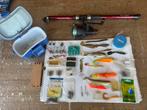 Lot accesoire de pêche et canne a pêche, Watersport en Boten, Hengelsport | Algemeen, Ophalen