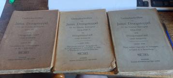 Gedenkschriften Janus Droogstoppel  3 delen 1914/1918 beschikbaar voor biedingen