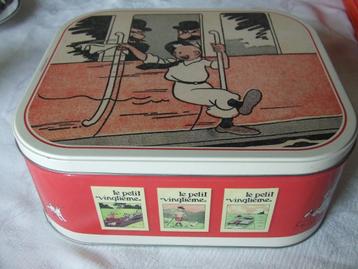 Belle boîte en fer blanc « Tintin »