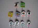épinglettes animaux chiens girafe éléphant perroquet  pins, Verzenden, Gebruikt, Dier of Natuur, Speldje of Pin