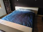 bed boxspring, Huis en Inrichting, Slaapkamer | Bedden, Overige materialen, 180 cm, Gebruikt, Wit