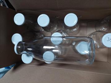 11 Bouteilles en verre d' 1L beschikbaar voor biedingen
