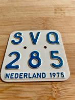 Plaque velomoteur Hollande 1975, Enlèvement ou Envoi, Comme neuf