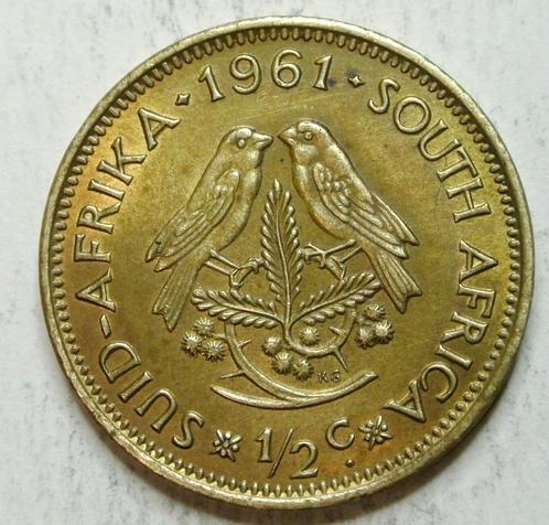 Av MONNAIE AFRIQUE DU SUD KM#56 " 1/2 CENT  " DE 1961, Timbres & Monnaies, Monnaies | Afrique, Monnaie en vrac, Afrique du Sud