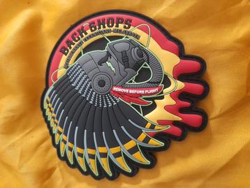 écusson « BACK SHOPS » 15WING A400M (PVC 3D avec velcro), Enlèvement ou Envoi, Neuf, Écusson, Insigne ou Logo
