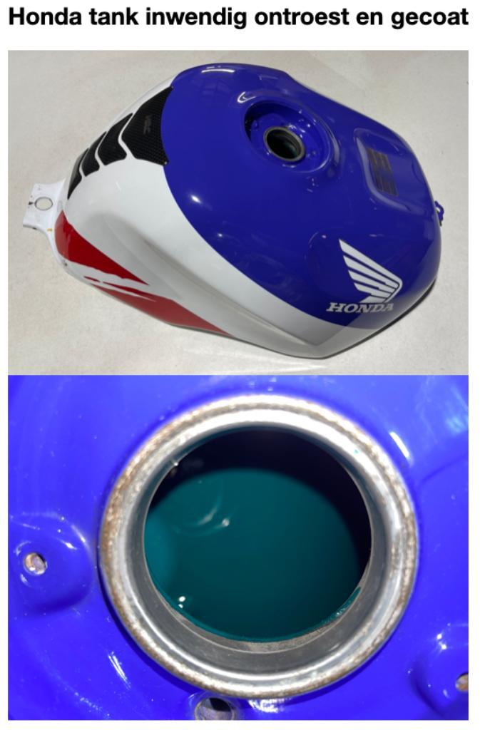 MOTORTANK COATEN: inw. ontroesten en coaten van motortanks, Motoren, Onderdelen | Honda, Gereviseerd, Ophalen of Verzenden