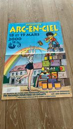 Affiche géante Arc-en-ciel 2000 de Walthery Natacha, Collections, Enlèvement ou Envoi, Utilisé