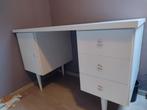 Witte bureau, Huis en Inrichting, Bureaus, Ophalen, Gebruikt, Bureau